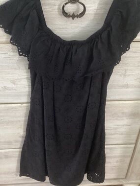 Tommy Bahama Black off shoulder dress